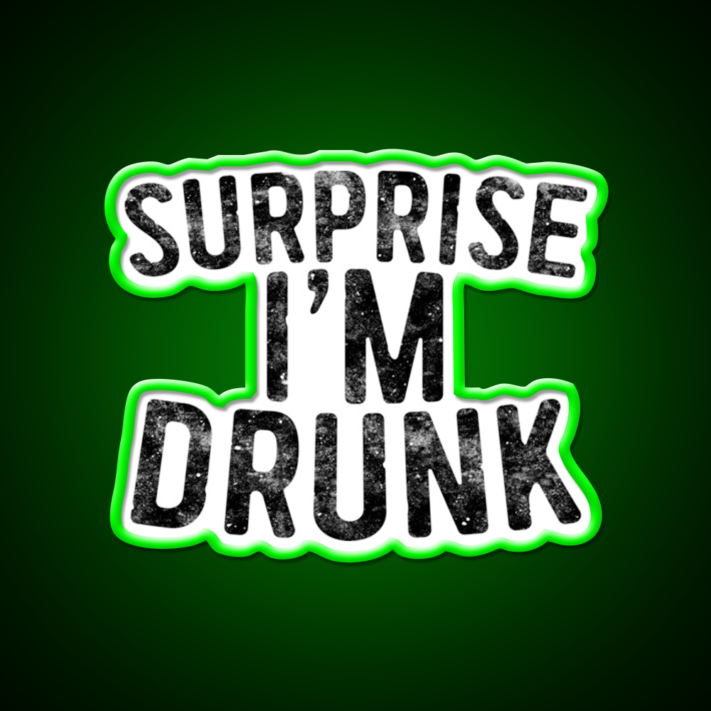 Surprise Im Drunk Beer Bar Decor Led Neon Sign Rgb Color - LED neon sign view 8
