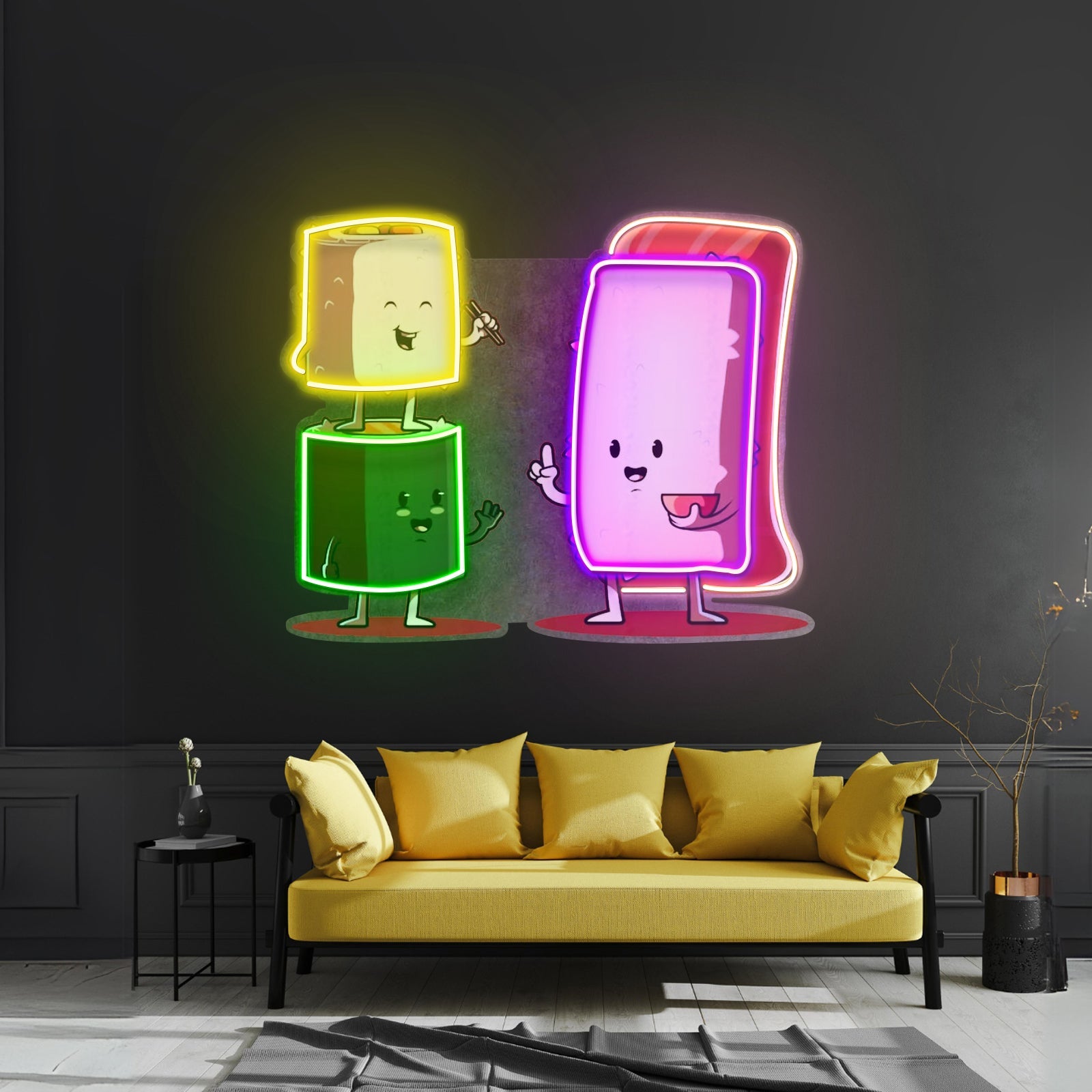 Sushi Characters Led Neon Sign Light Custom Led Signs - Shineneon
