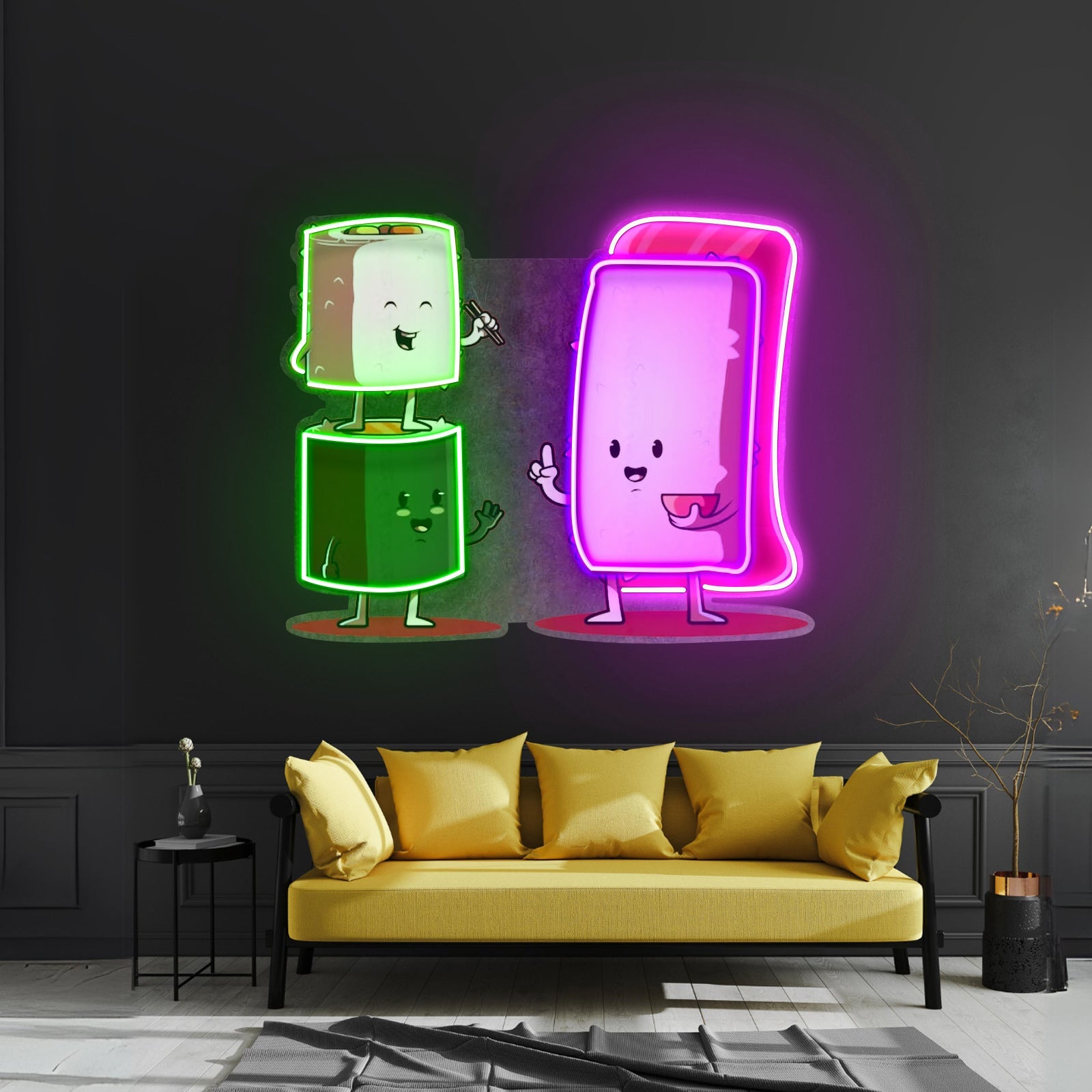 Sushi Characters Led Neon Sign Light Custom Led Signs - Shineneon