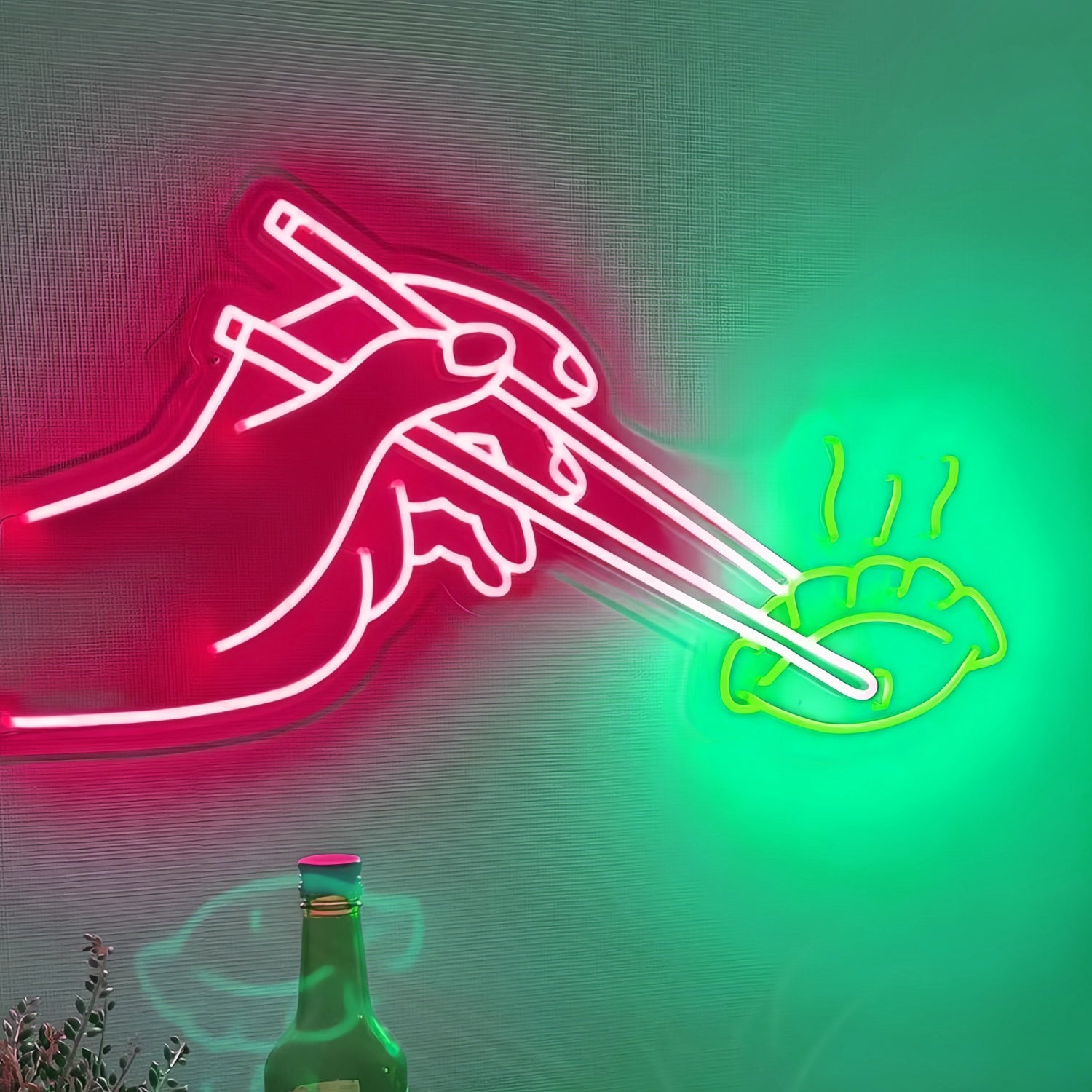 Sushi Dumpling Chopsticks Illuminate Your Space With Neon Flavor | Shineneon