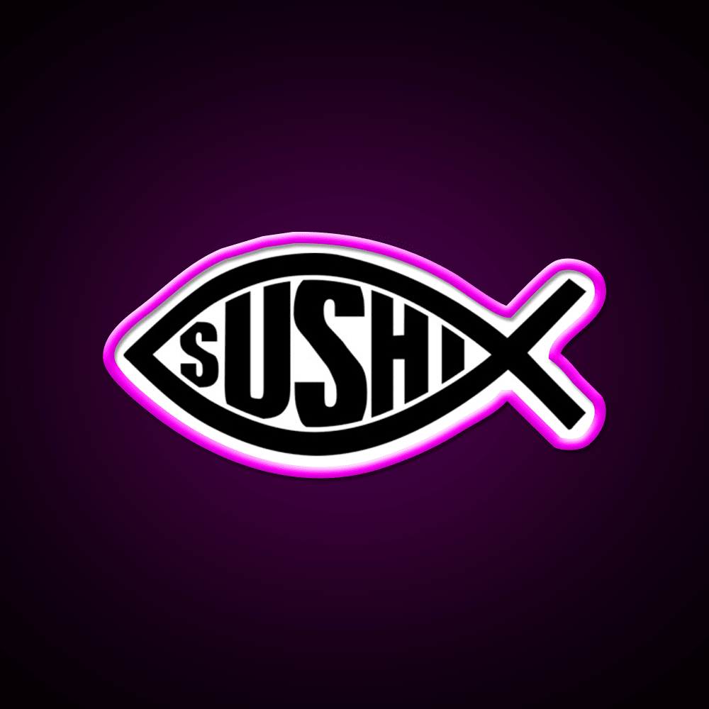 Sushi Fish Snack Food Led Neon Sign Rgb Color - Shineneon