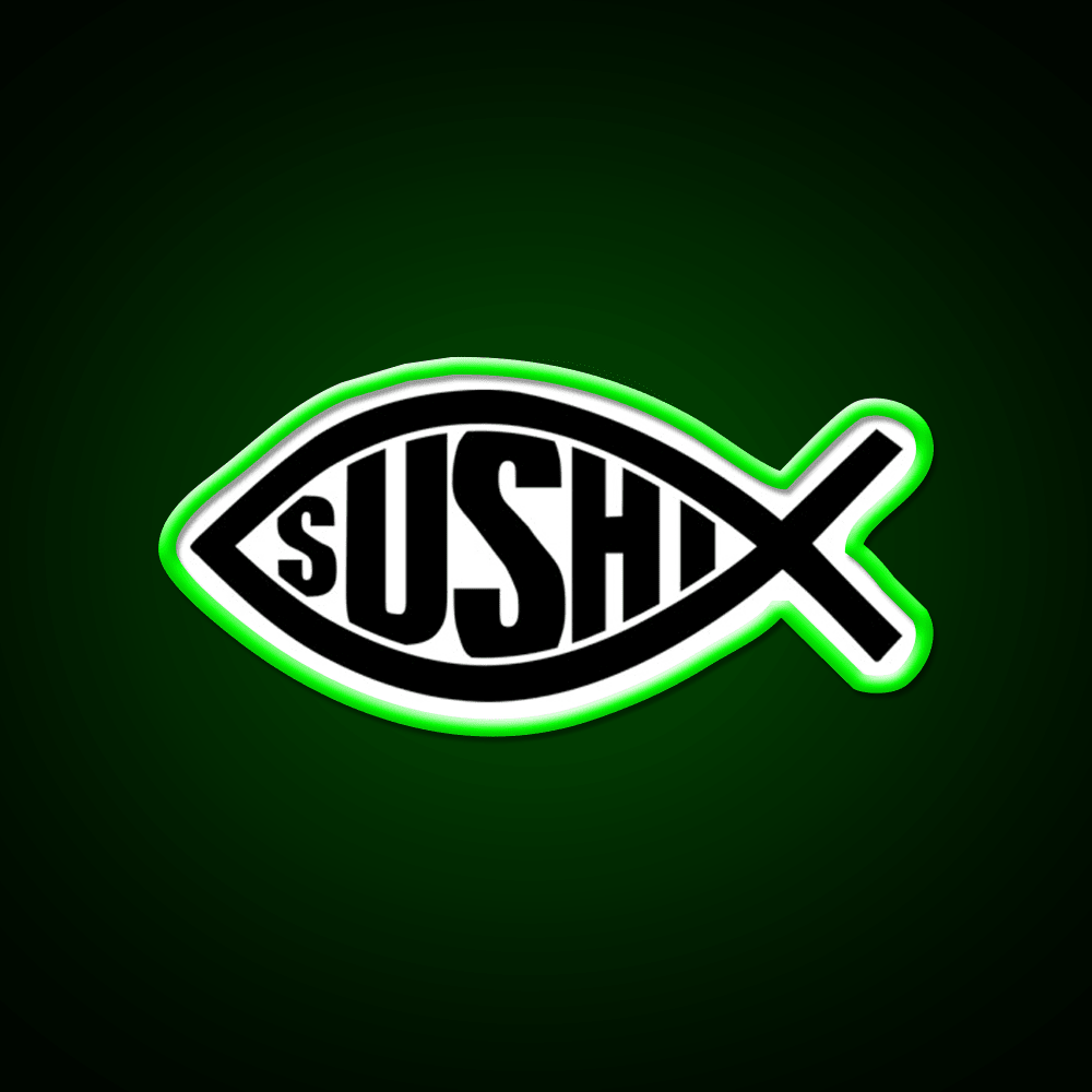 Sushi Fish Snack Food Led Neon Sign Rgb Color - Shineneon