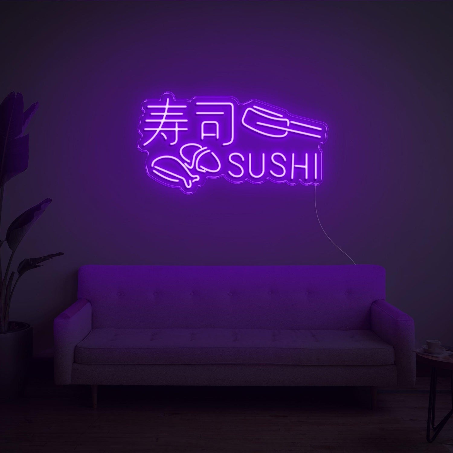 Sushi Green Led Neon Sign With Text And Sushi Roll For Restaurant Home Decor | Shineneon