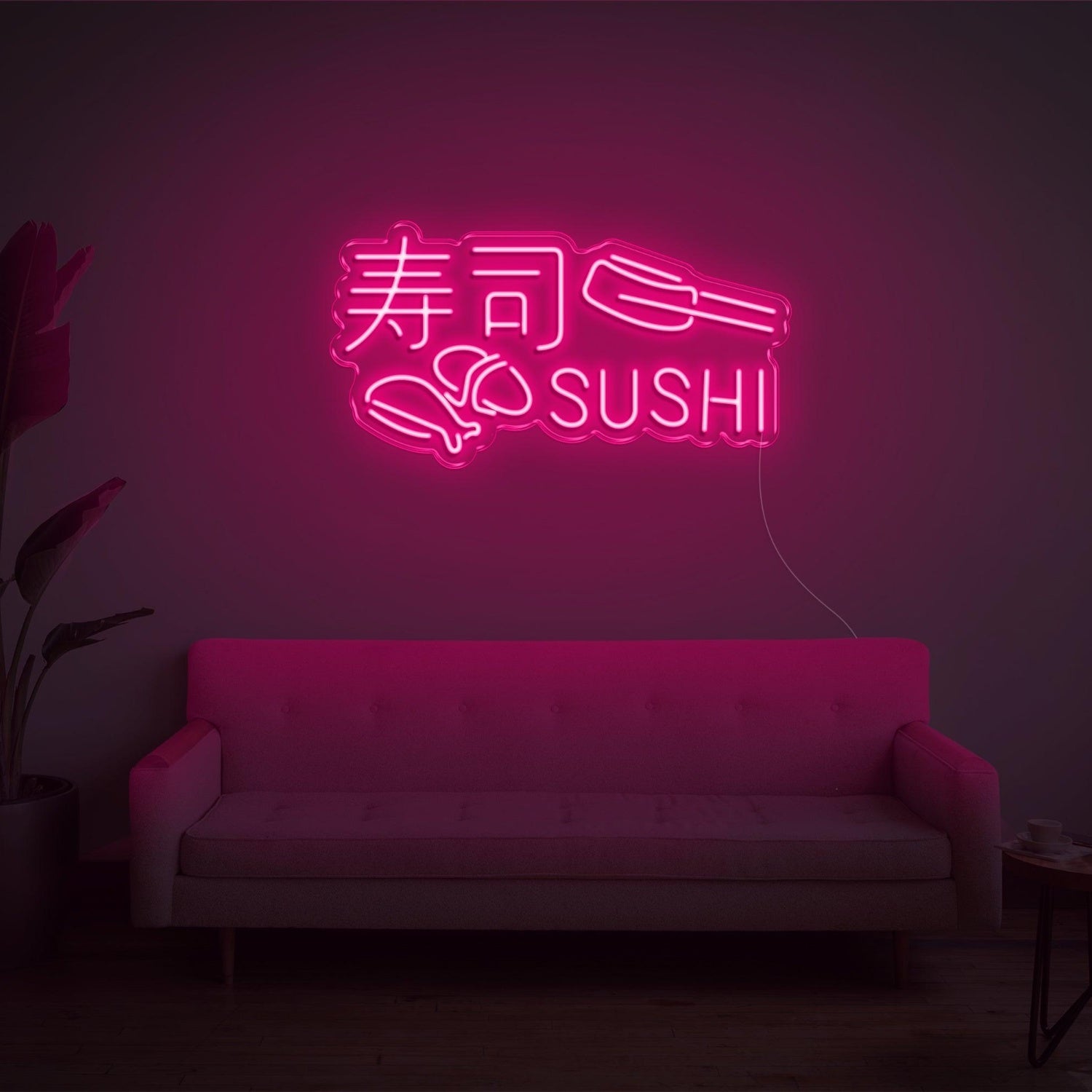 Sushi Green Led Neon Sign With Text And Sushi Roll For Restaurant Home Decor | Shineneon