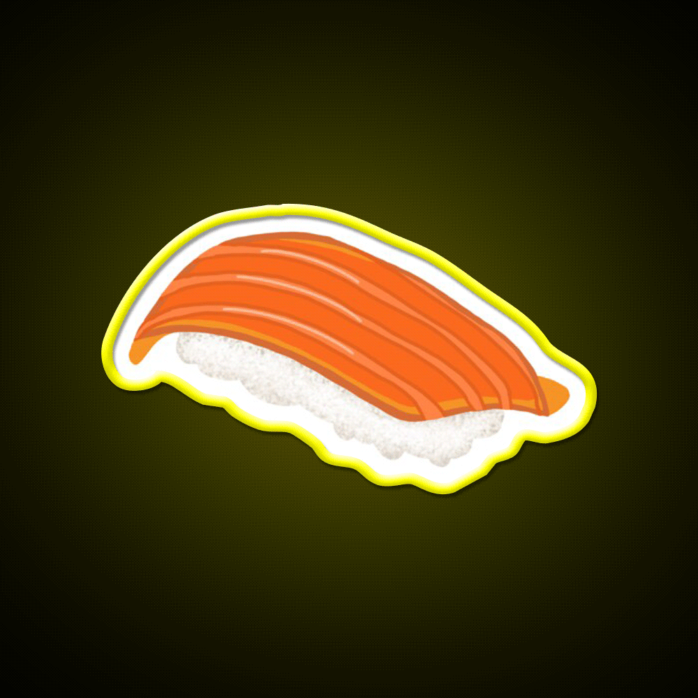 Sushi Led Neon Sign Chinese Food Wall Art Rgb Color