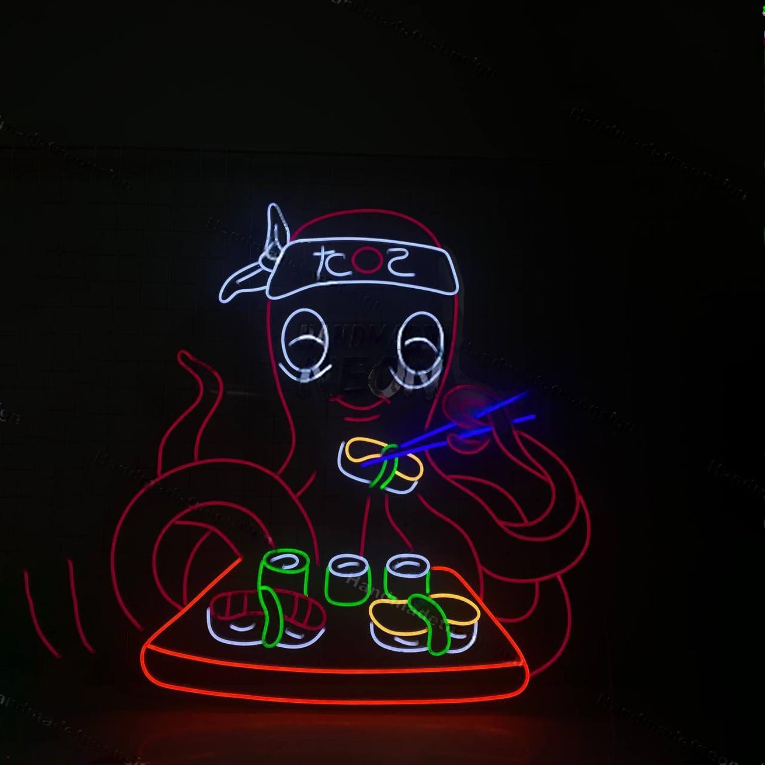 Sushi Octopus Led Neon Sign Led Decor | Shineneon