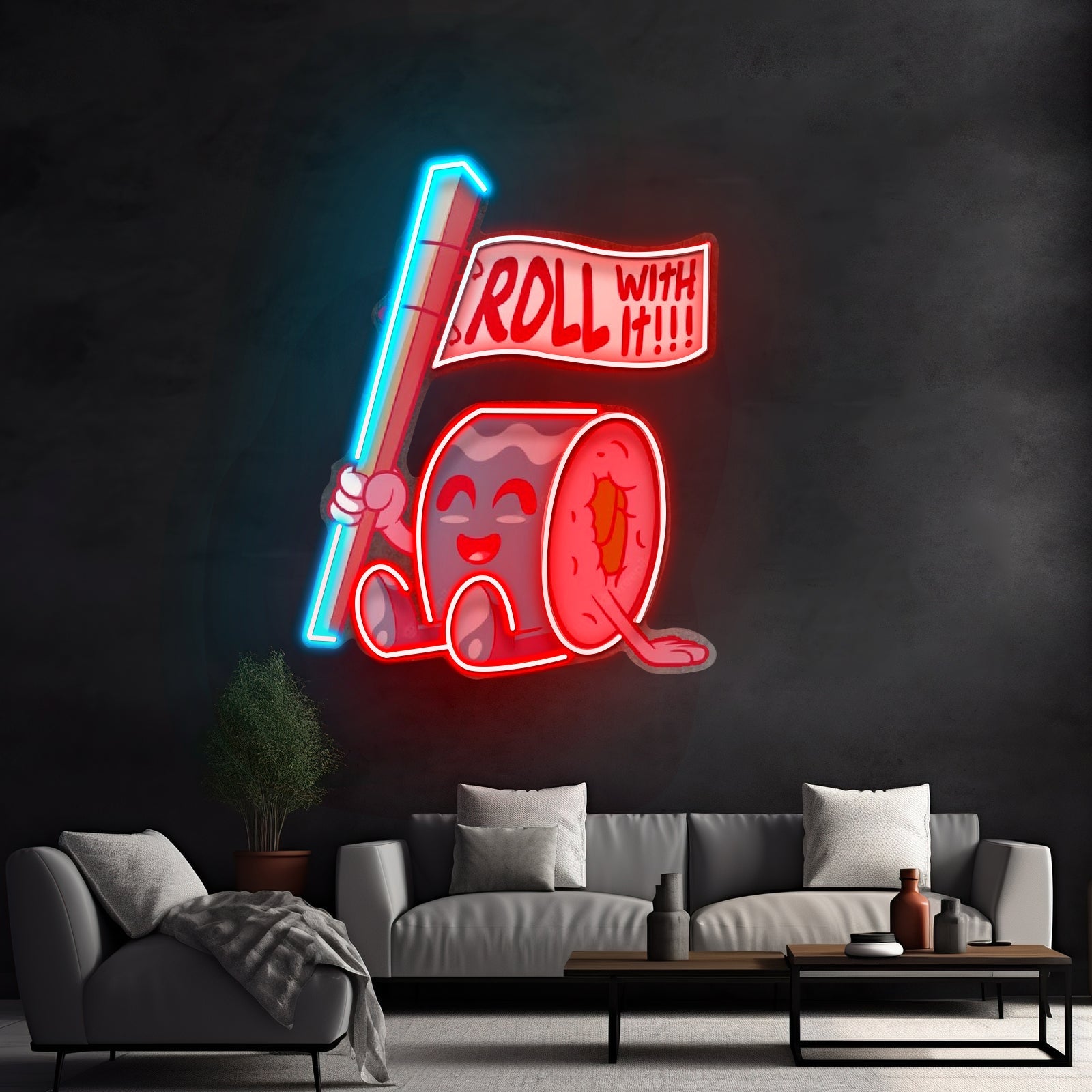 Sushi Roll Seated Led Neon Sign Light Custom Led Signs - Shineneon
