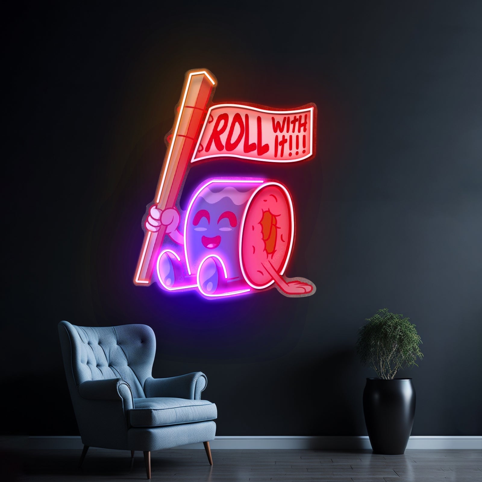 Sushi Roll Seated Led Neon Sign Light Custom Led Signs - Shineneon