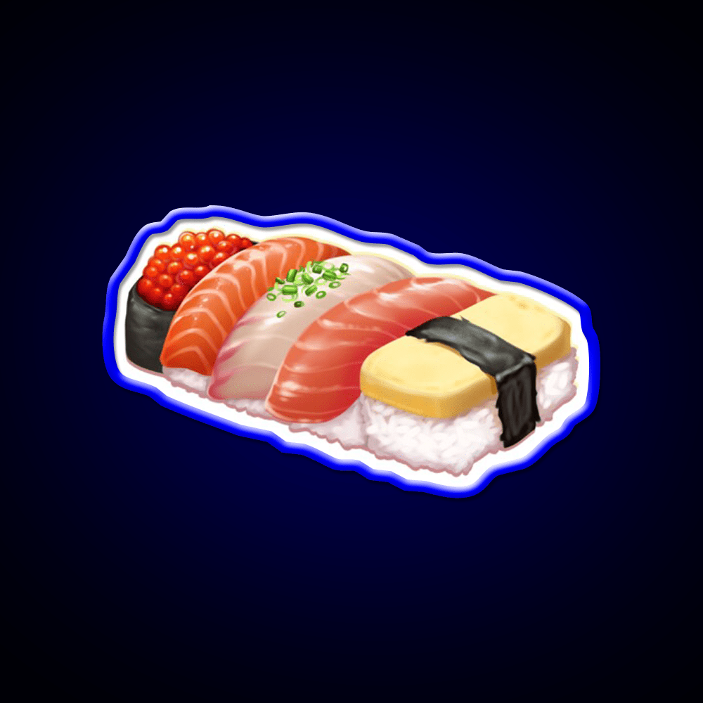 Sushi Snack Food Led Neon Sign For Snack Room Rgb Color - Shineneon