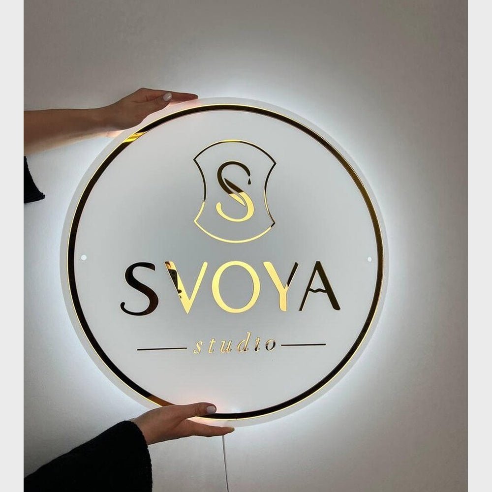 Svoya Acrylic Business Logo Sign - Shineneon