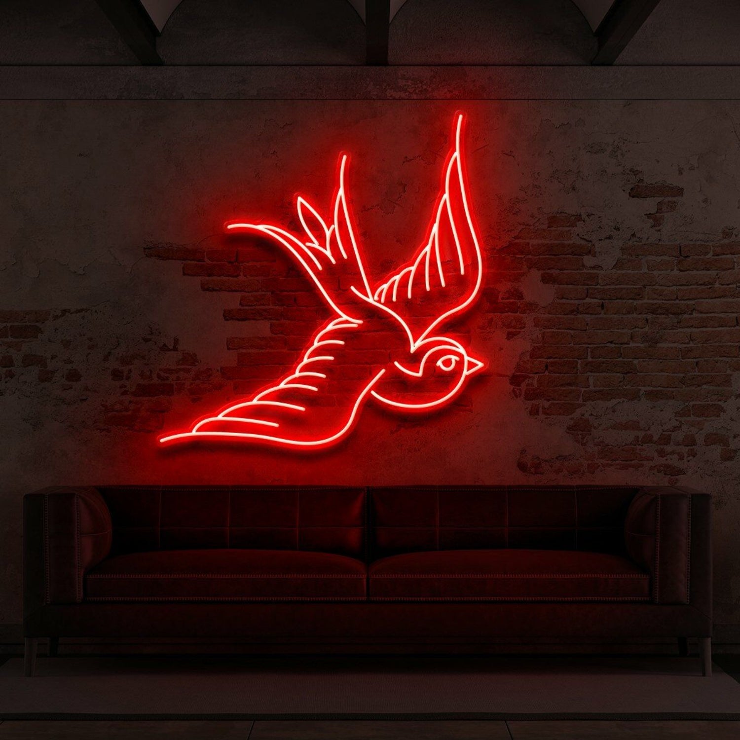 Swallow For Tattoo Studio Led Neon Sign For Edgy And Artistic Spaces | Shineneon