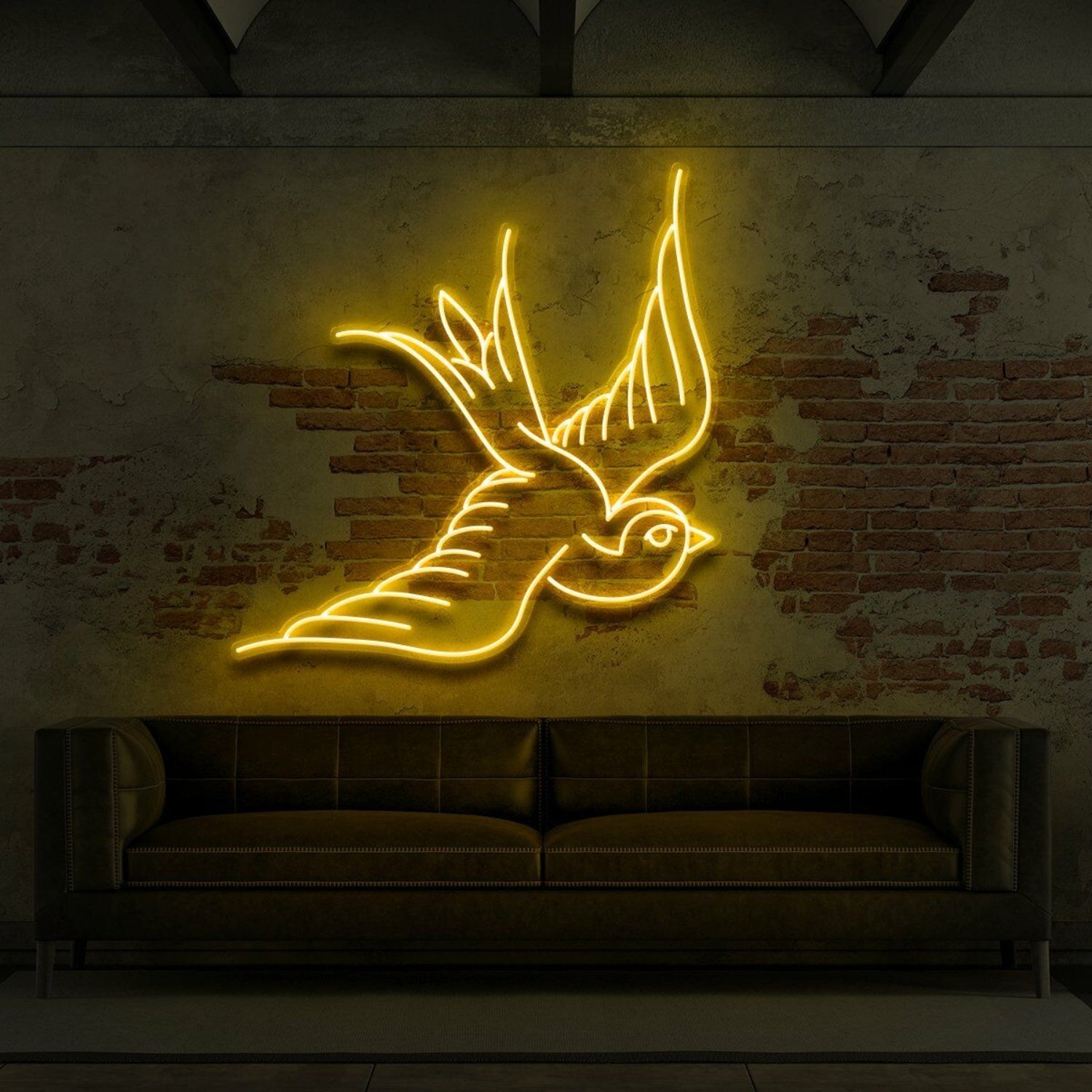 Swallow For Tattoo Studio Led Neon Sign For Edgy And Artistic Spaces | Shineneon