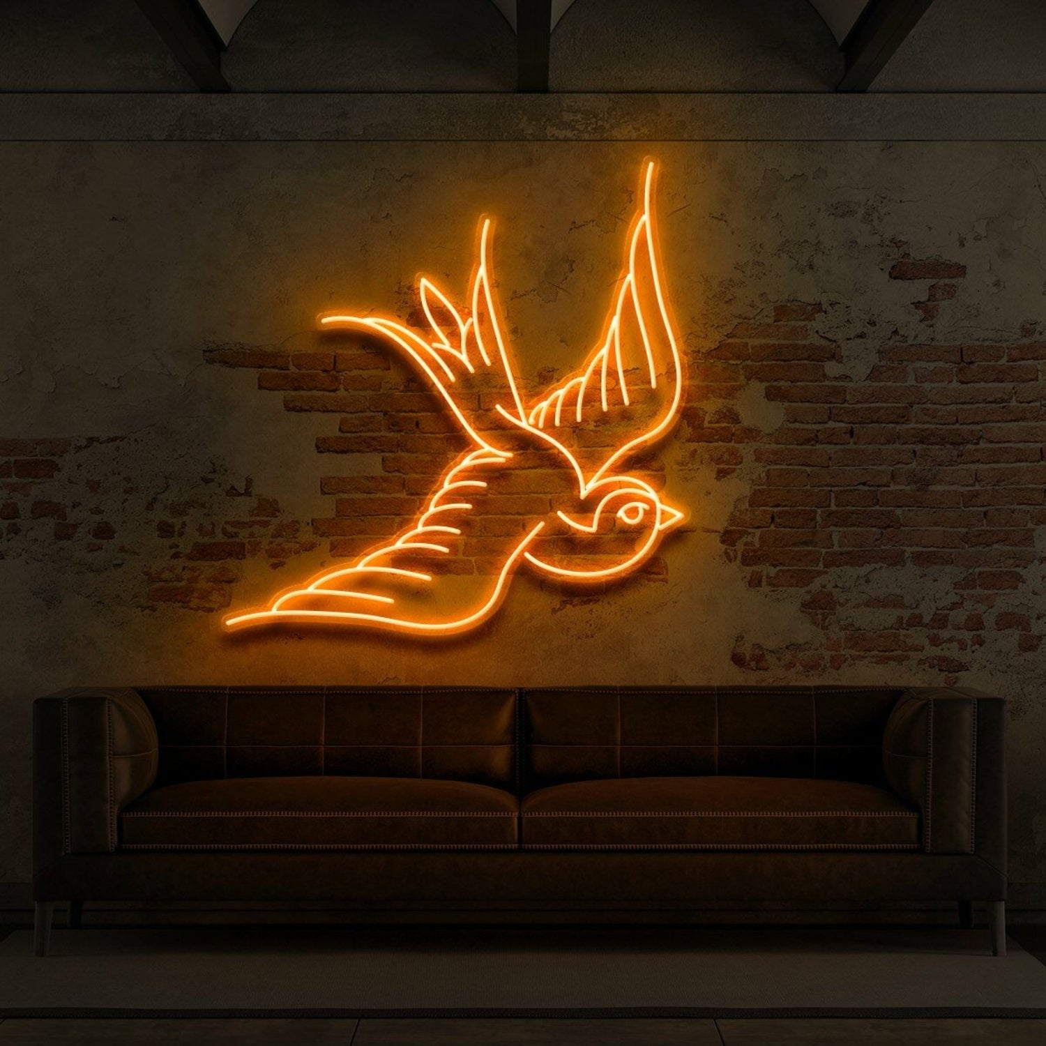 Swallow For Tattoo Studio Led Neon Sign For Edgy And Artistic Spaces | Shineneon