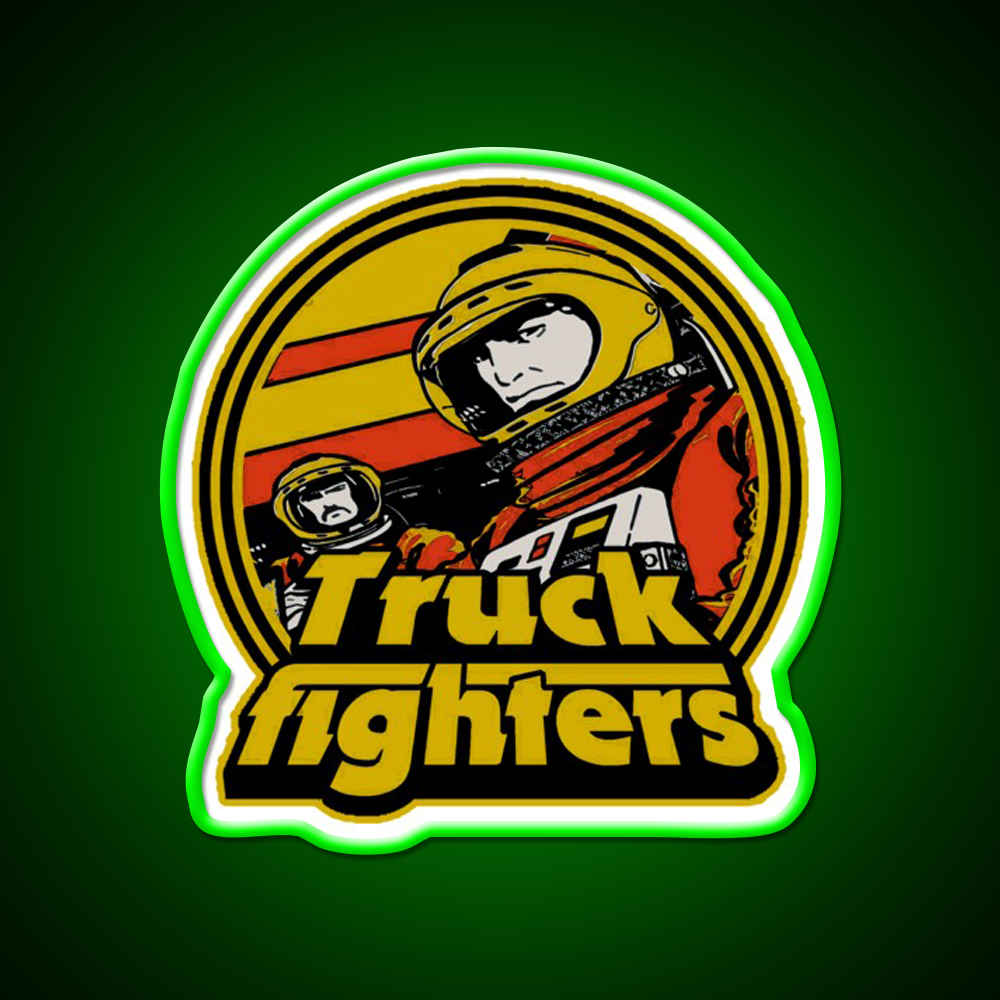 Swedish Truckfighters Stoner Rock Hemp Inspired Green Leaf Led Neon Sign Rgb Color - LED neon sign view 8