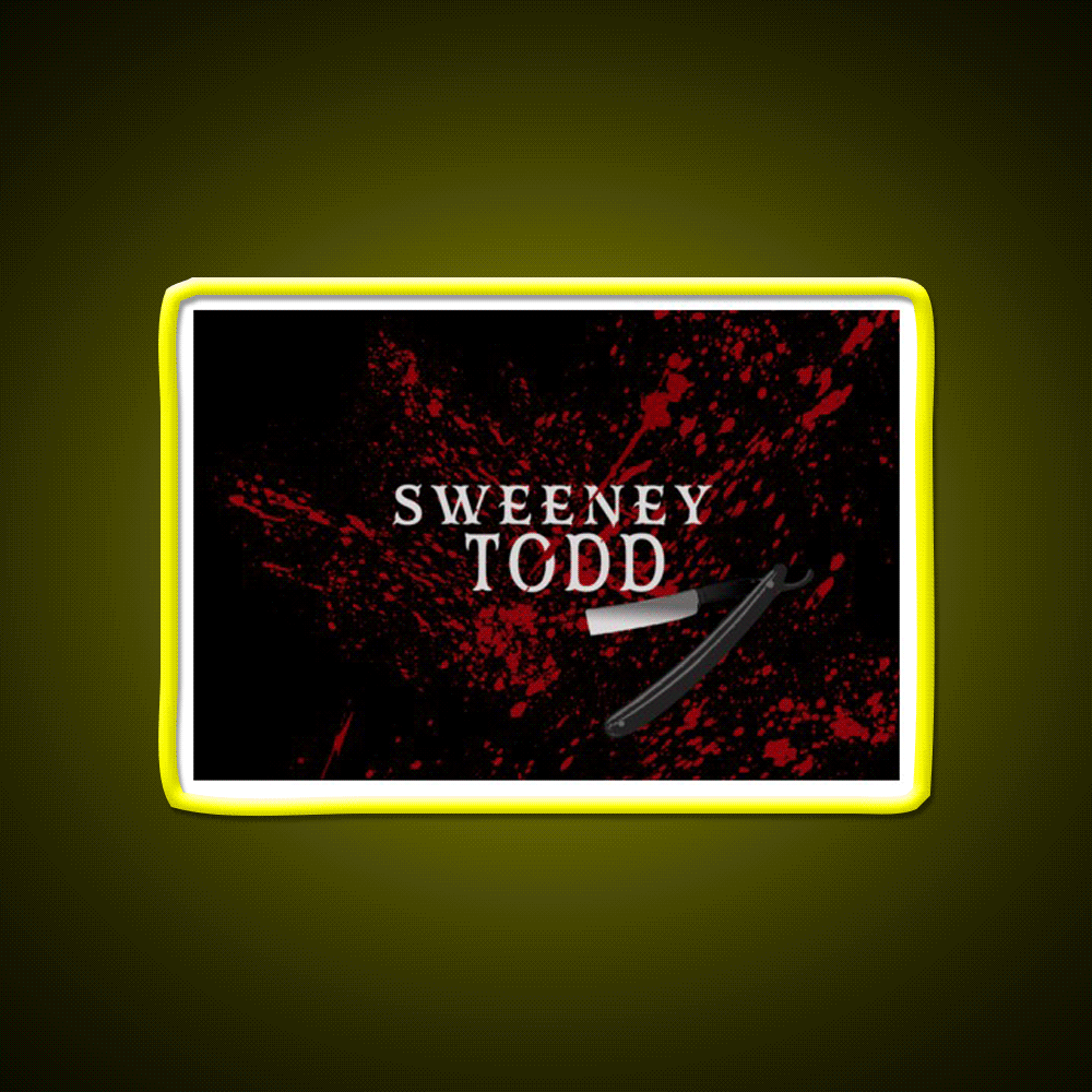 Sweeney Todd Barber Shop Haircut Led Neon Sign