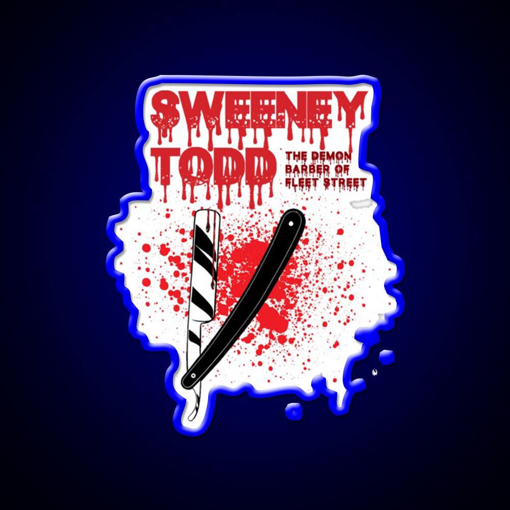 Sweeney Todd Demon Barber Shop Haircut Led Neon Sign - LED neon sign view 5