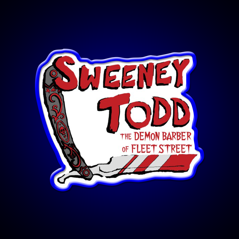 Sweeney Todd Title Print Barber Shop Haircut Led Neon Sign - LED neon sign view 5