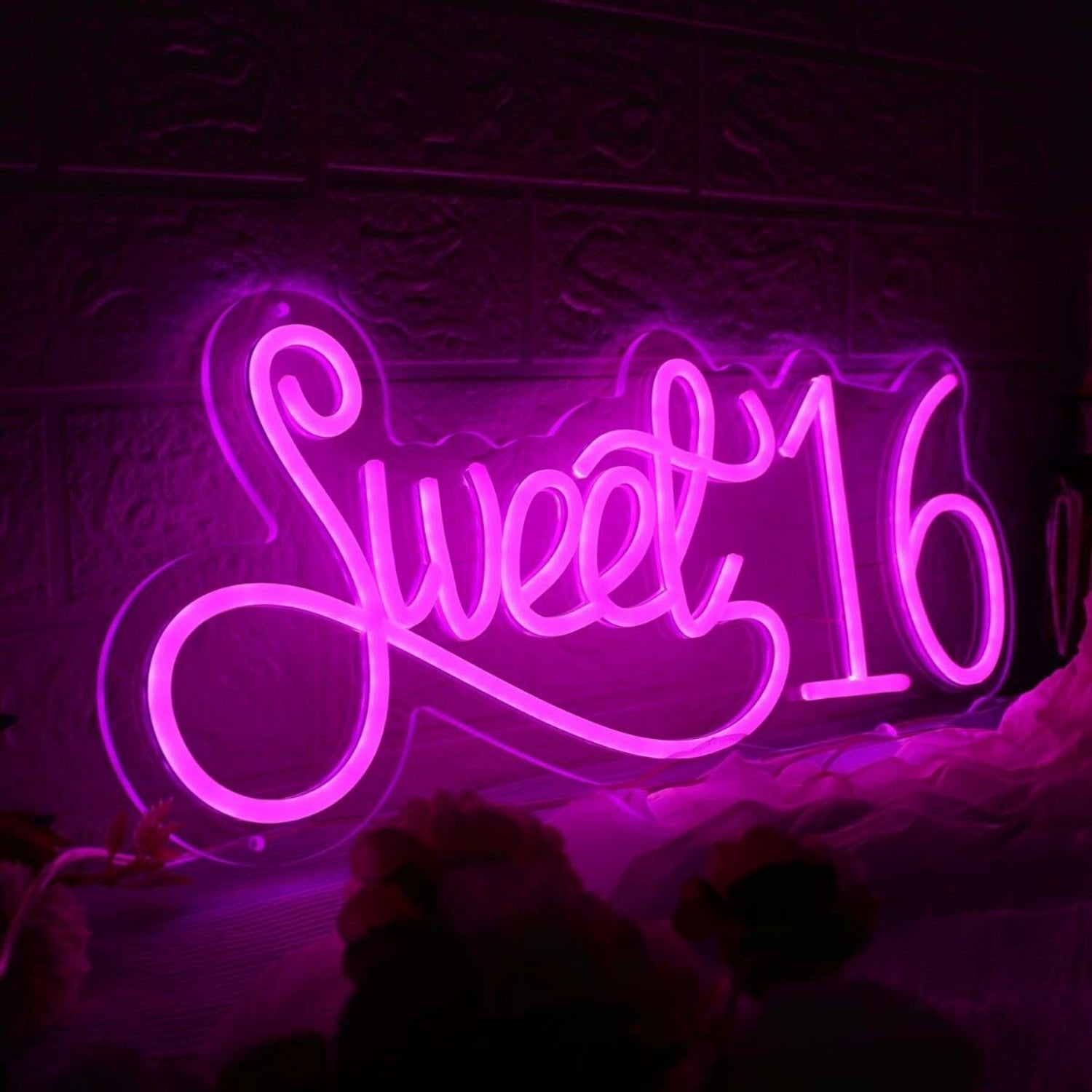 Sweet 16 Pink Led Neon Sign - Shineneon