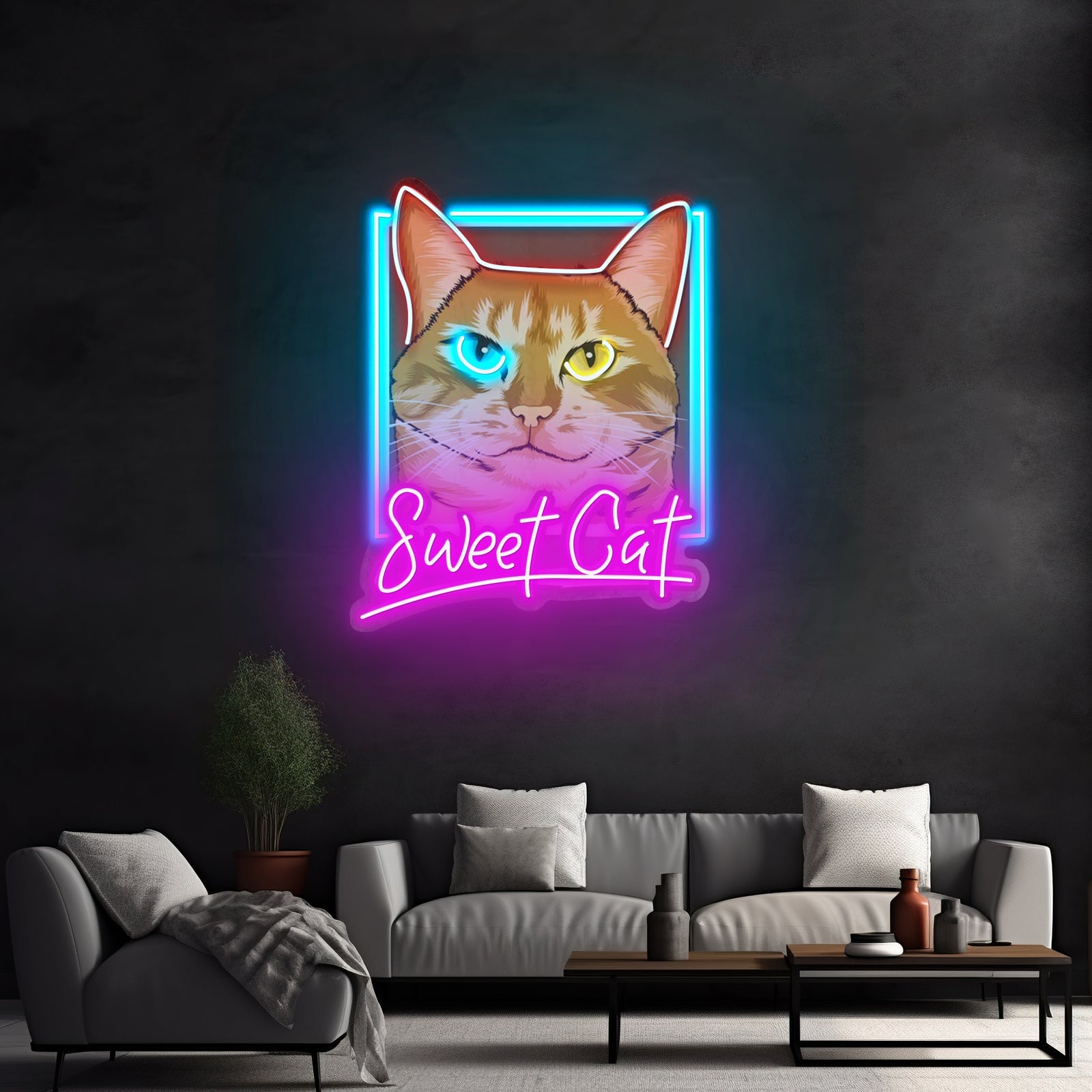 Sweet Cat Led Neon Sign Light Custom Led Signs - Shineneon