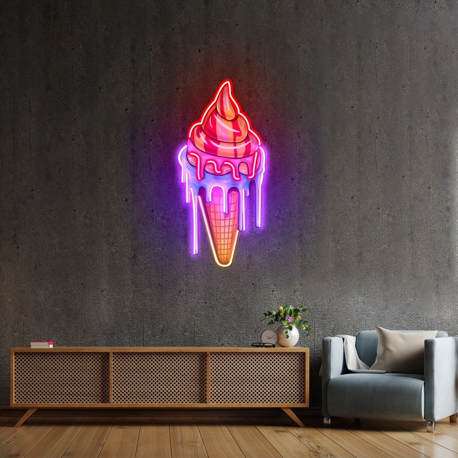 Sweet Ice Cream Led Neon Sign Light Custom Led Signs - Shineneon