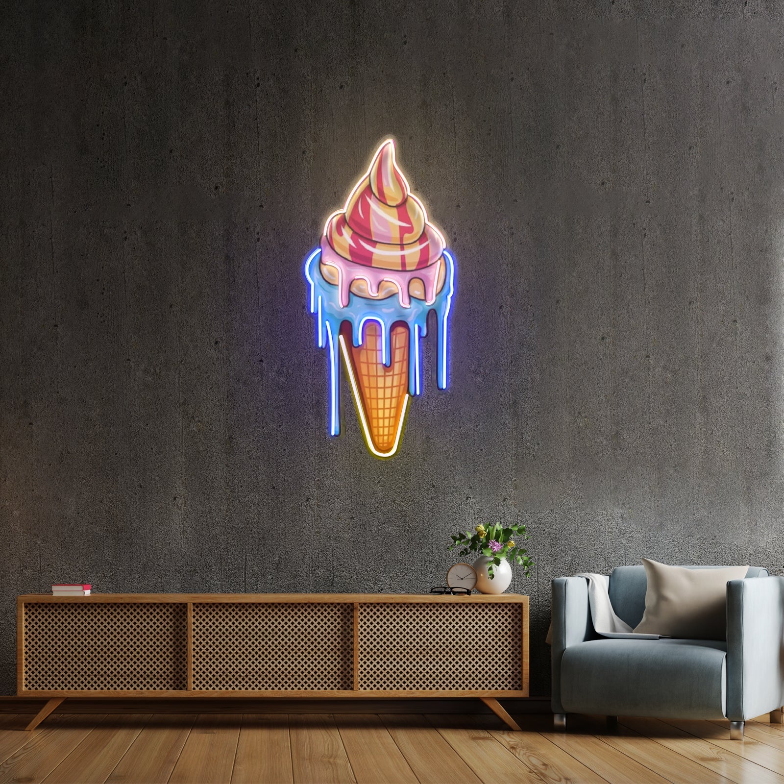 Sweet Ice Cream Led Neon Sign Light Custom Led Signs - Shineneon