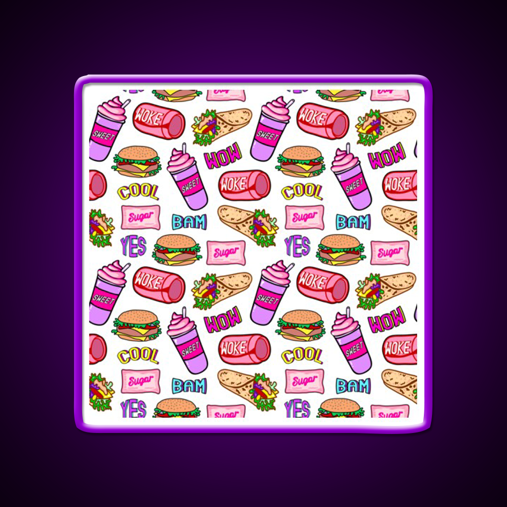 Sweet Life Ii Fast Food Led Neon Sign For Burger Place Rgb Color - Shineneon