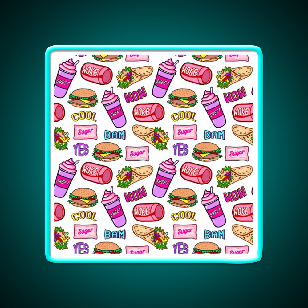 Sweet Life Ii Fast Food Led Neon Sign For Burger Place Rgb Color - Shineneon