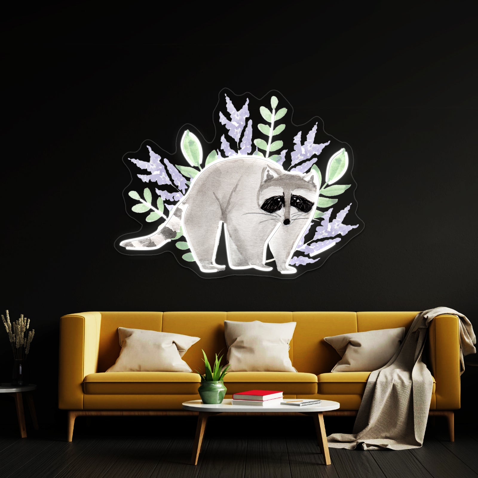 Sweet Raccoon Wall Artwork Neon Signs | Shineneon