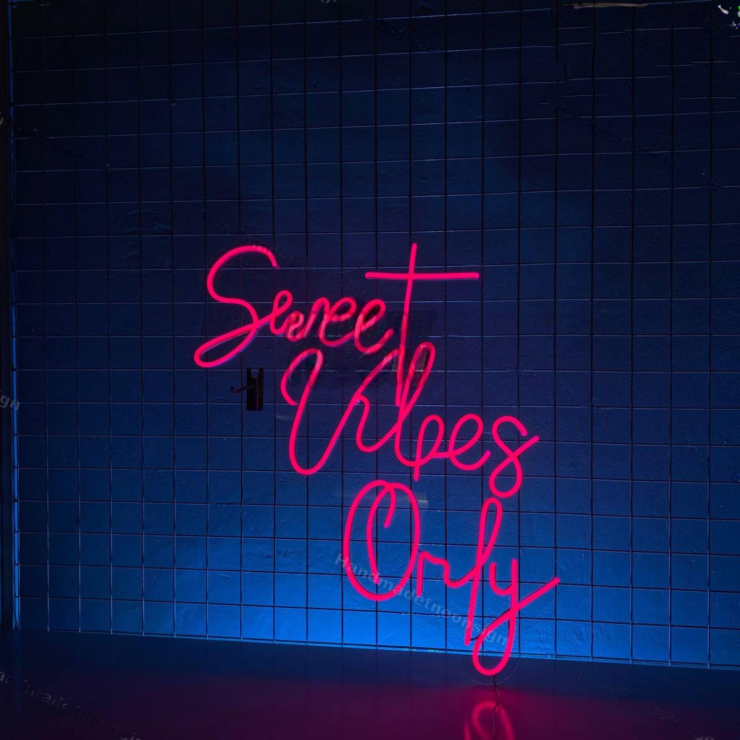 Sweet Vibes Only Led Neon Sign Wedding Party Wall Decor | Shineneon