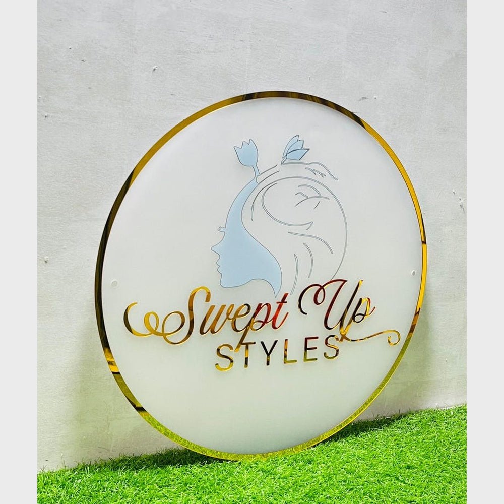 Swept Up Styles Acrylic Business Logo Sign - Shineneon