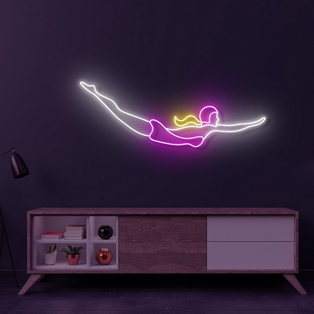 Swimmer Led Sign Business Neon Sign - Shineneon