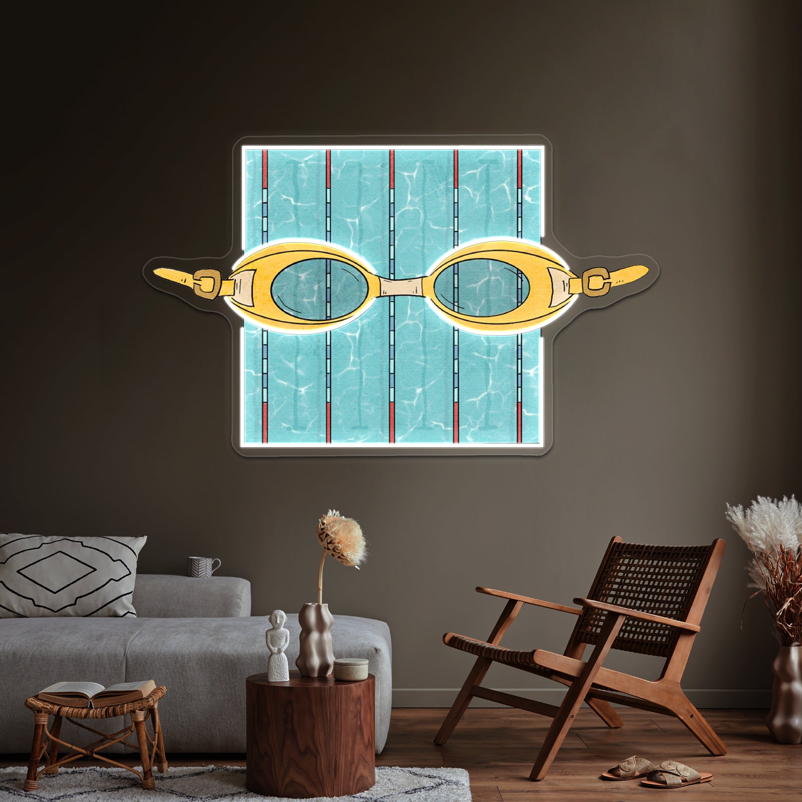 Swimming Neon Sign Artwork For Animal Neon Signs | Shineneon