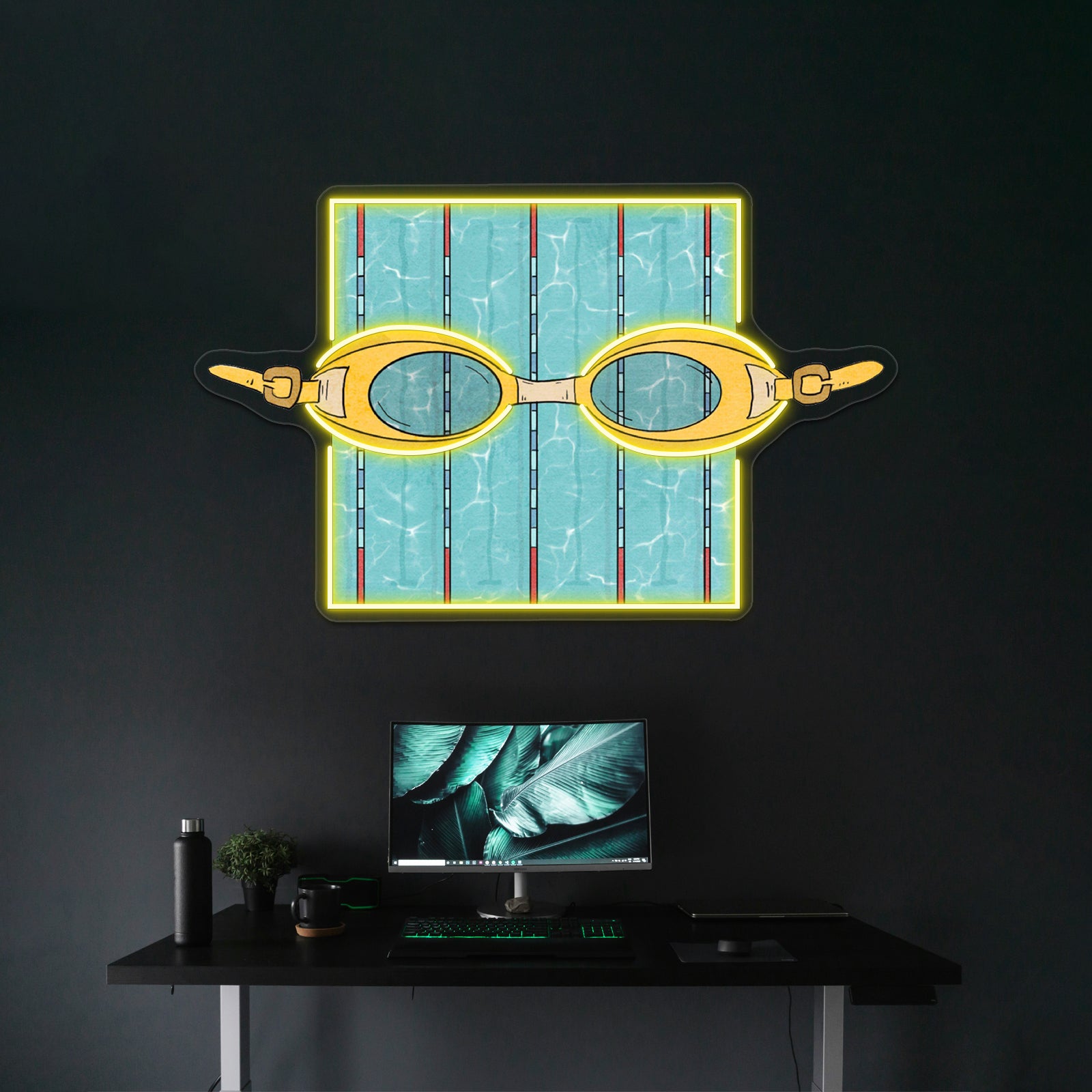 Swimming Neon Sign Artwork For Animal Neon Signs | Shineneon