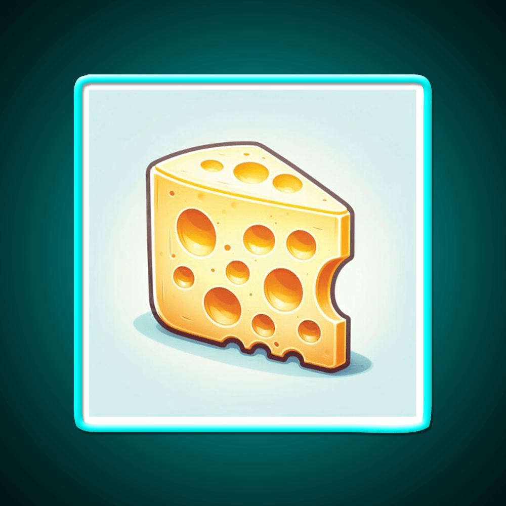 Swiss Cheese Snack Food Led Neon Sign Rgb Color - Shineneon