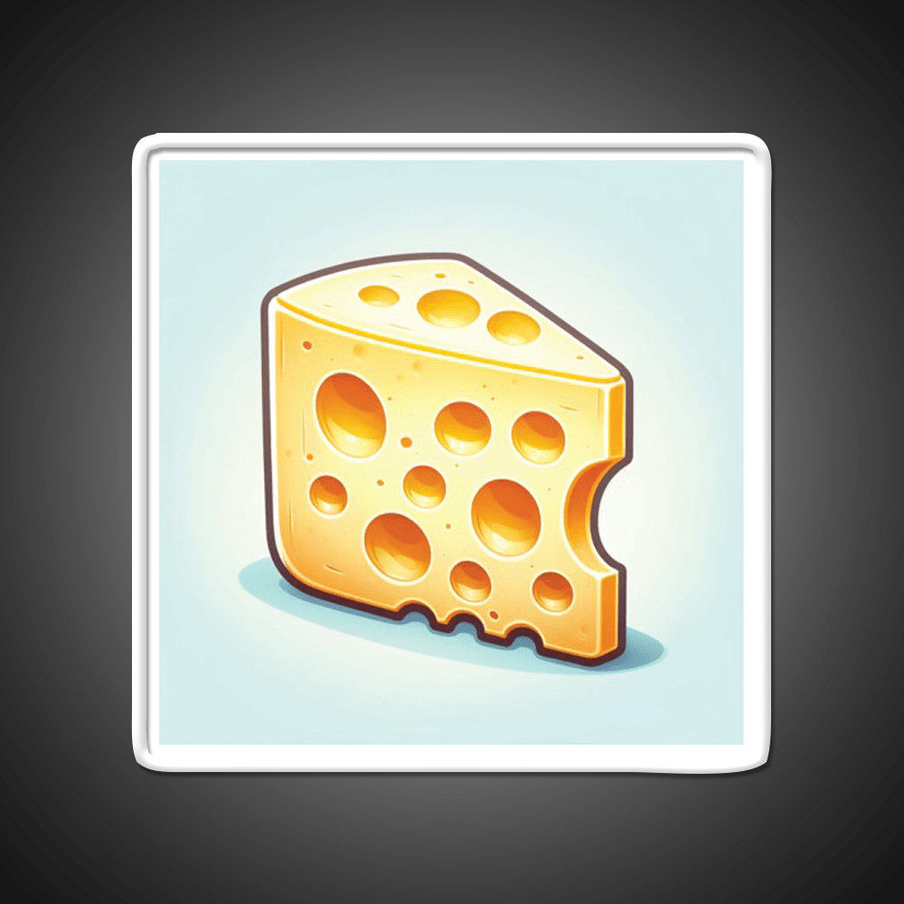 Swiss Cheese Snack Food Led Neon Sign Rgb Color - Shineneon
