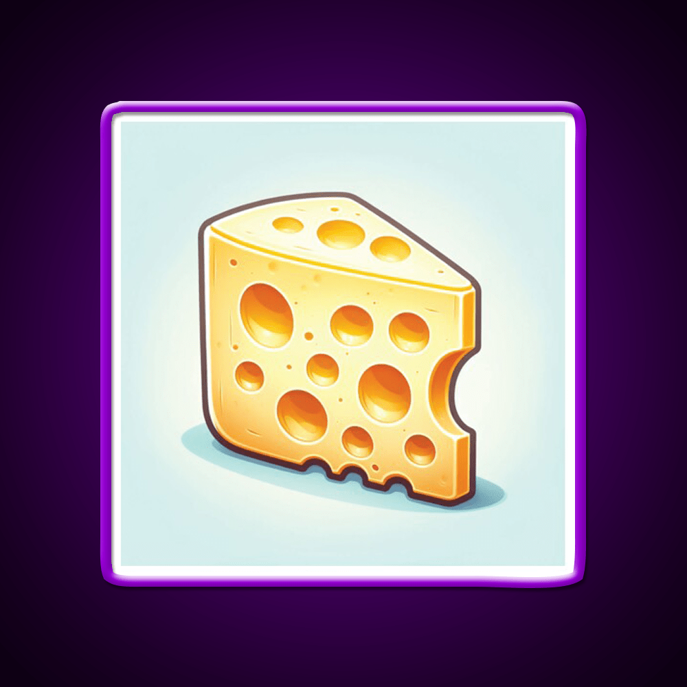 Swiss Cheese Snack Food Led Neon Sign Rgb Color - Shineneon