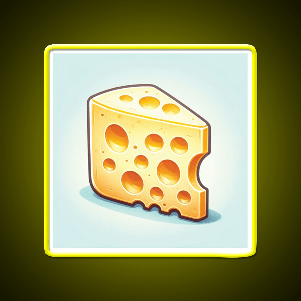 Swiss Cheese Snack Food Led Neon Sign Rgb Color - Shineneon
