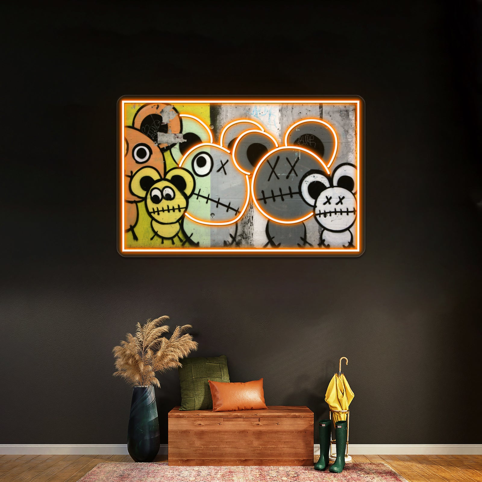 Swiss Graffiti Wall Artwork Neon Signs | Shineneon