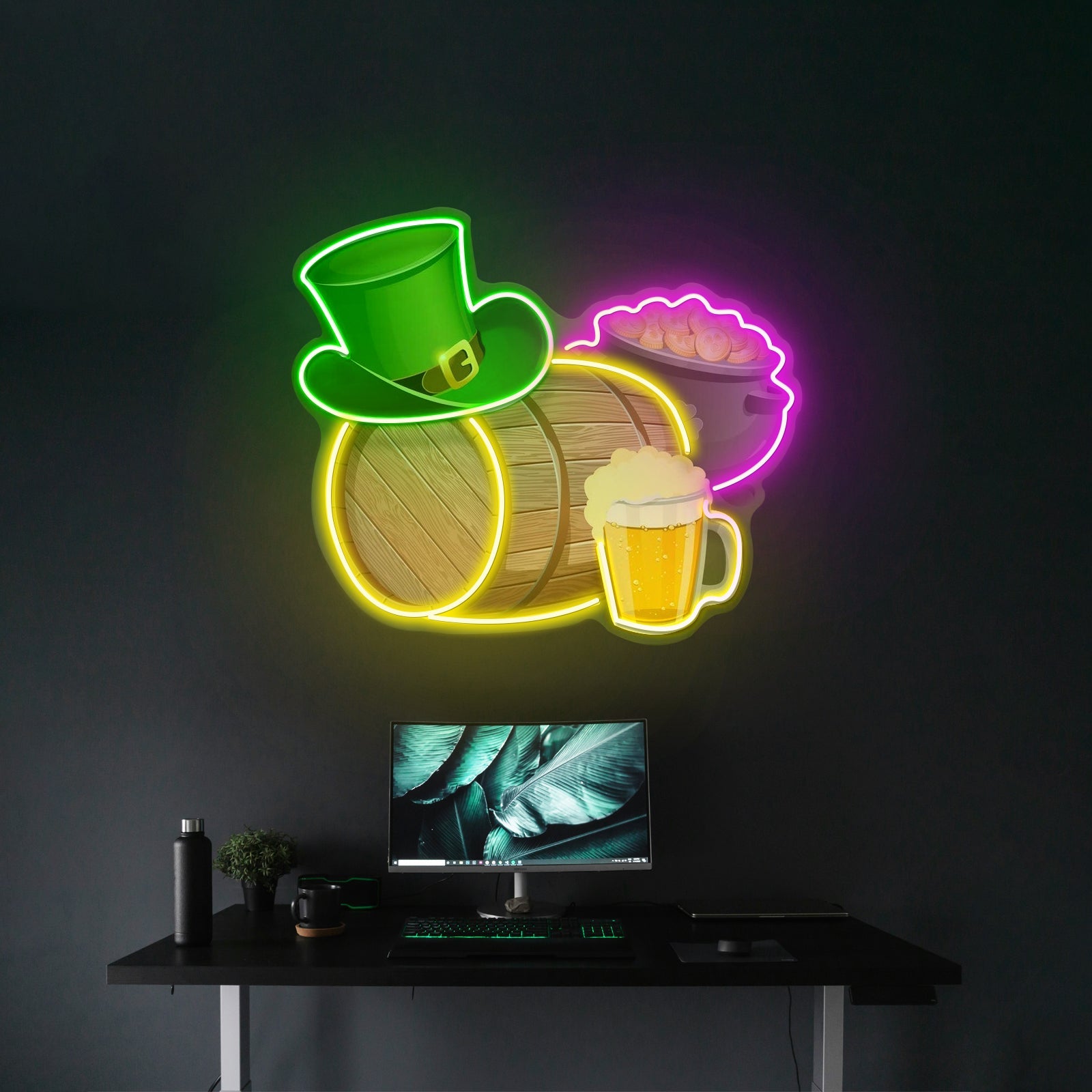 Symbol Saint Patrick Day Led Signs Artwork For Sale - Shineneon