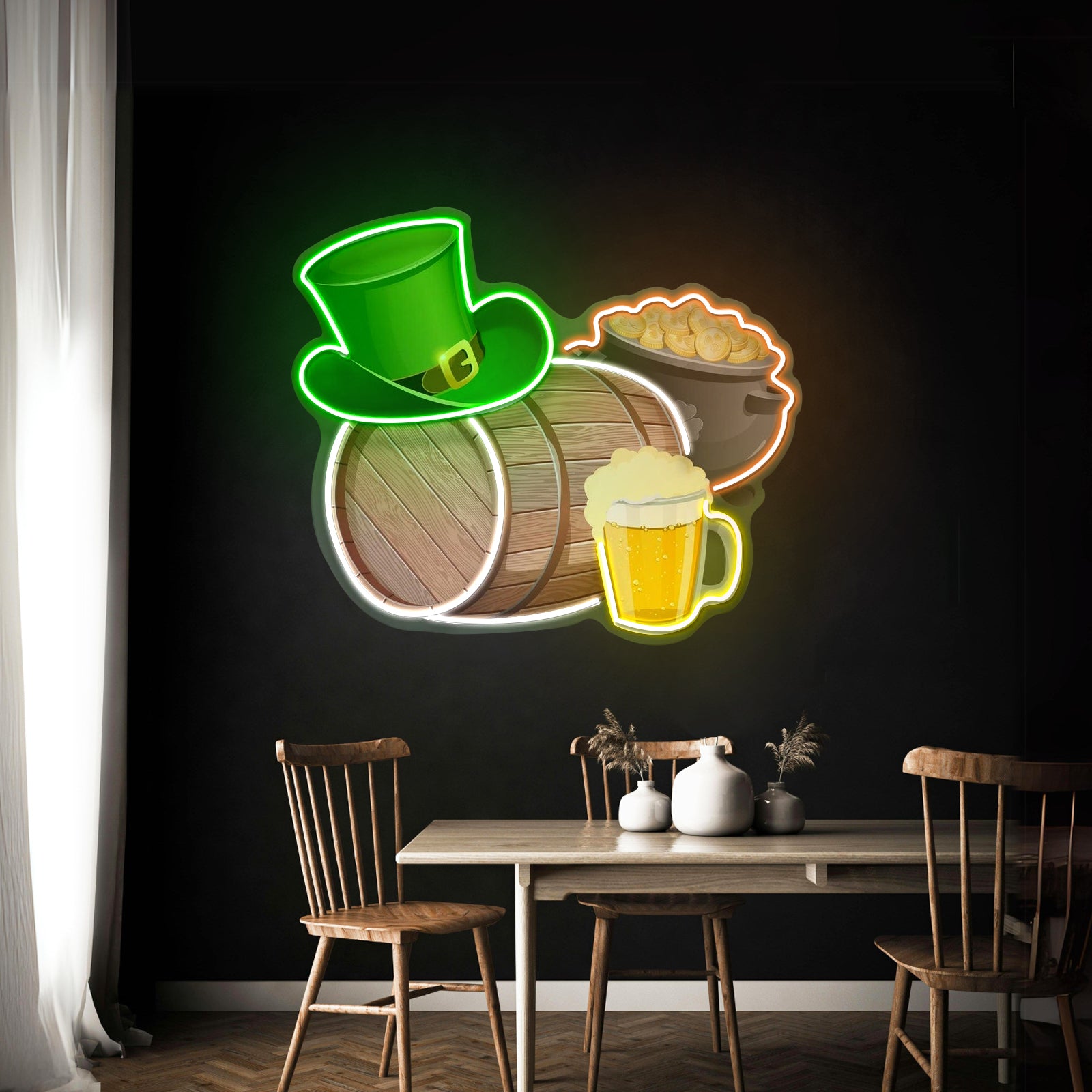 Symbol Saint Patrick Day Led Signs Artwork For Sale