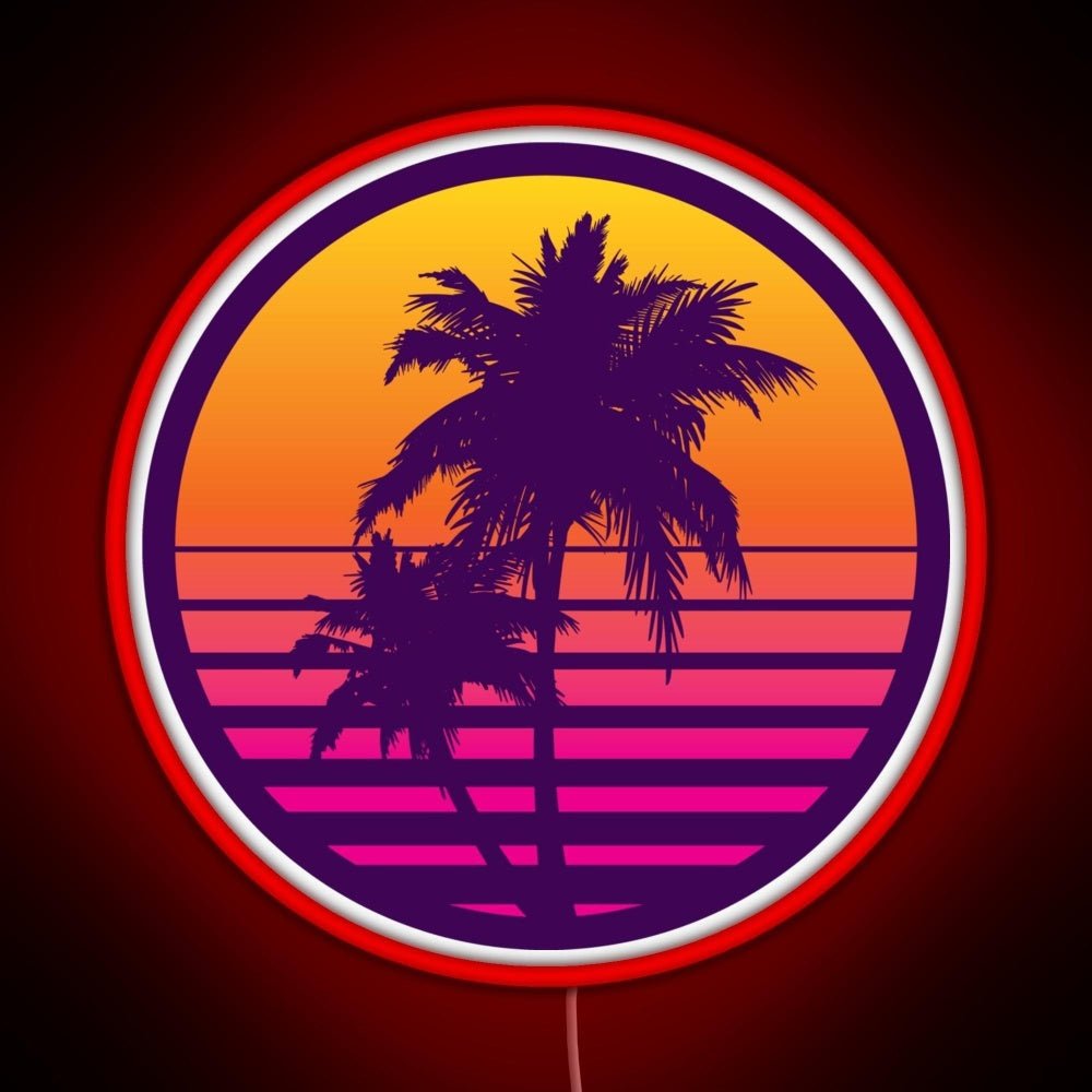 Synthwave Sunset Rgb Led Neon Sign Pop Wall Art - Shineneon