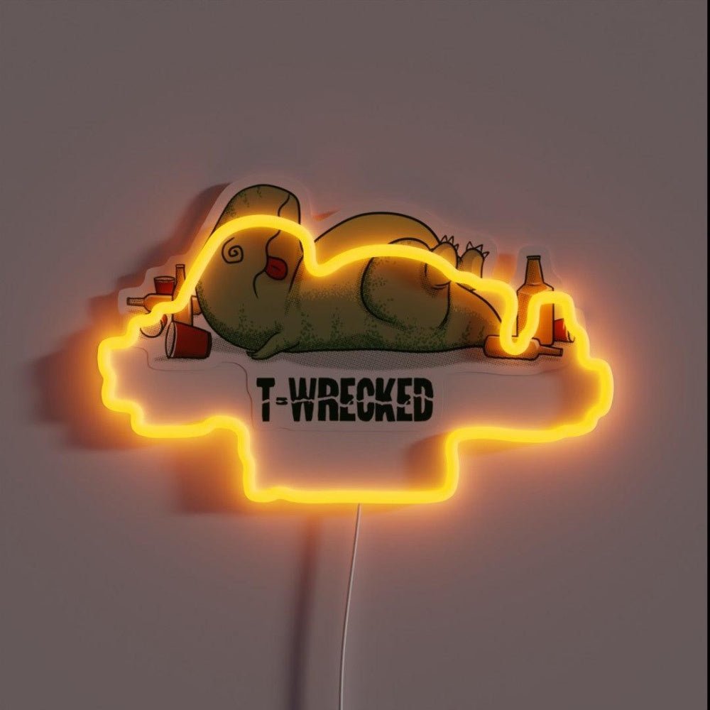 T Wrecked Rgb Led Neon Sign - Shineneon