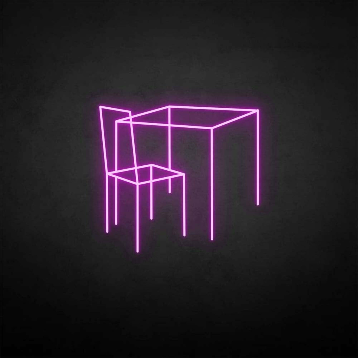 Table And Chairs Led Neon Sign - Shineneon