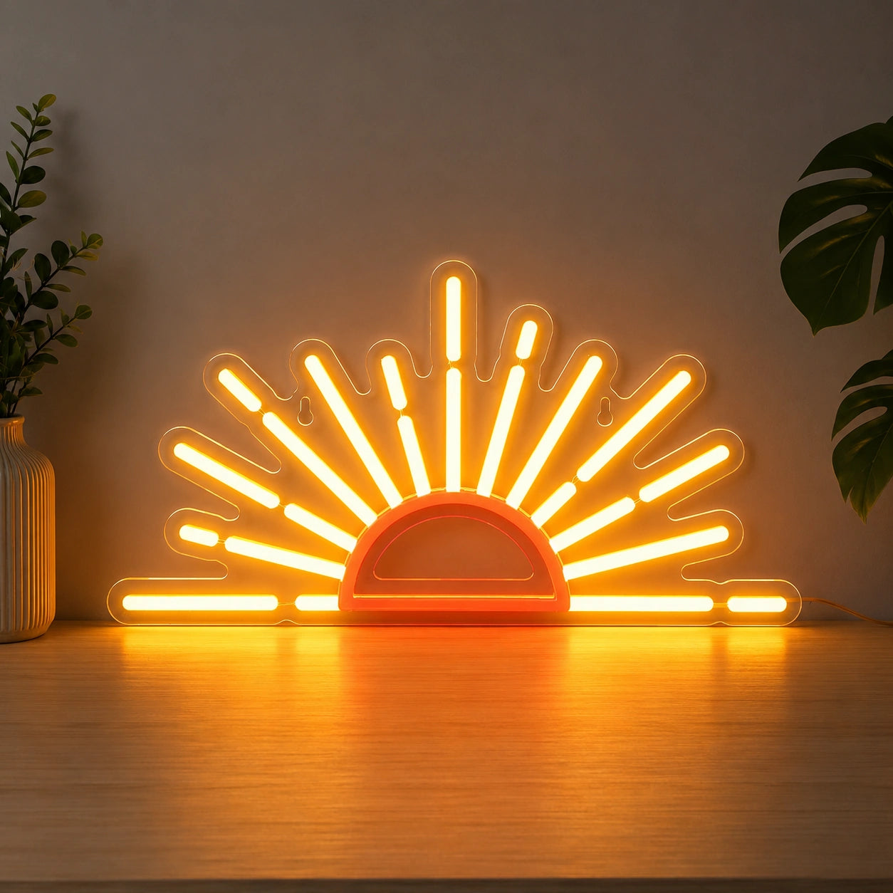 Tabletop Sunburst Neon Sign LED Neon Sign main product image