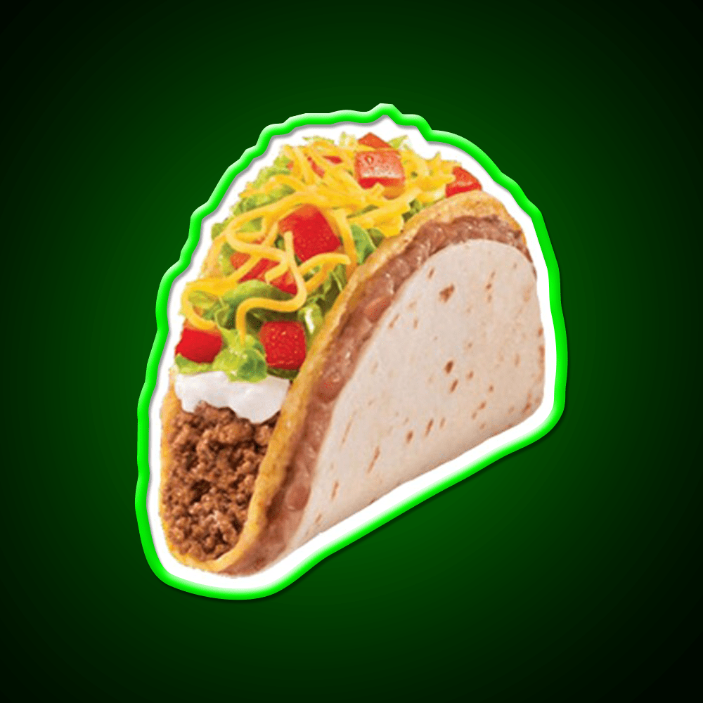 Taco 2 The Sequel Taco Led Neon Sign Mexican Food Sign Rgb Color - Shineneon