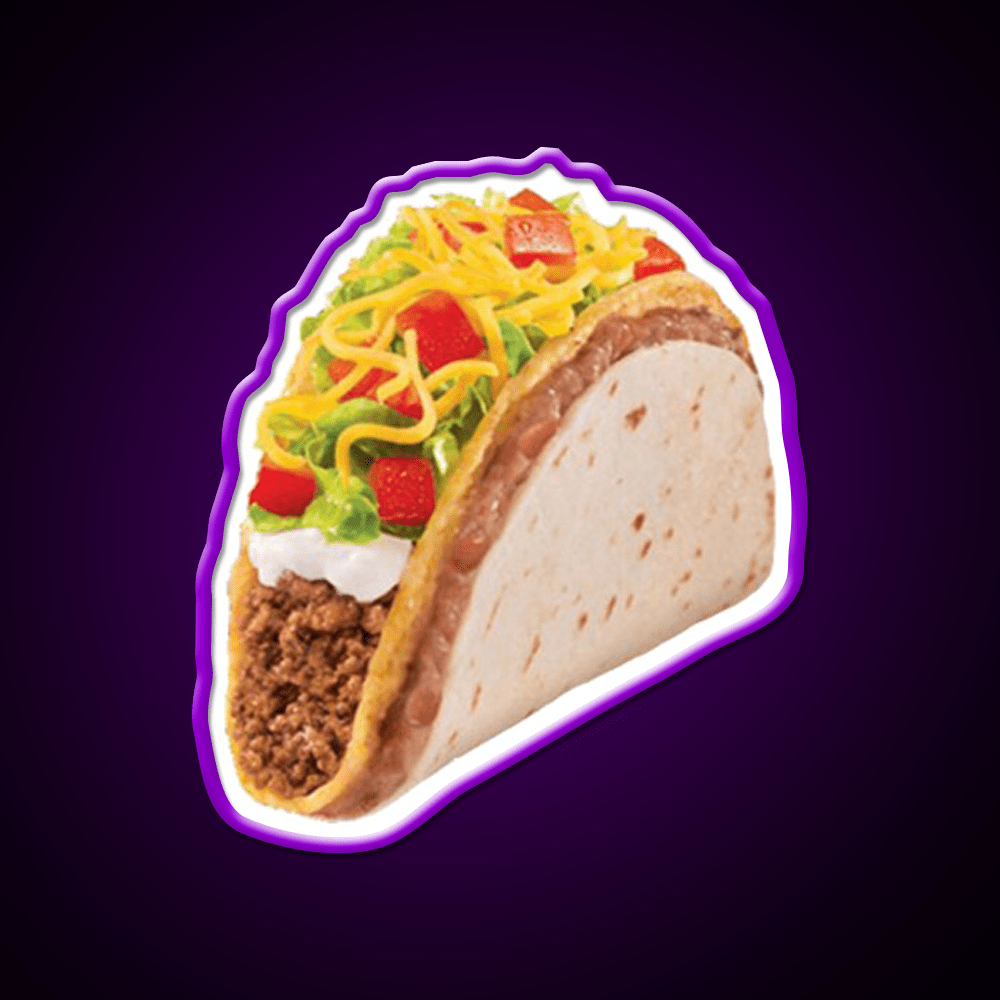 Taco 2 The Sequel Taco Led Neon Sign Mexican Food Sign Rgb Color - Shineneon