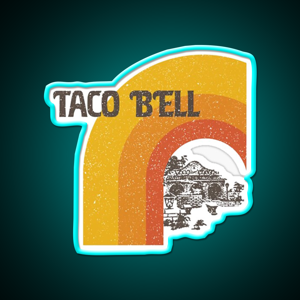 Taco Bell Fast Food Led Neon Sign For Burger Place Wall Art Rgb Color