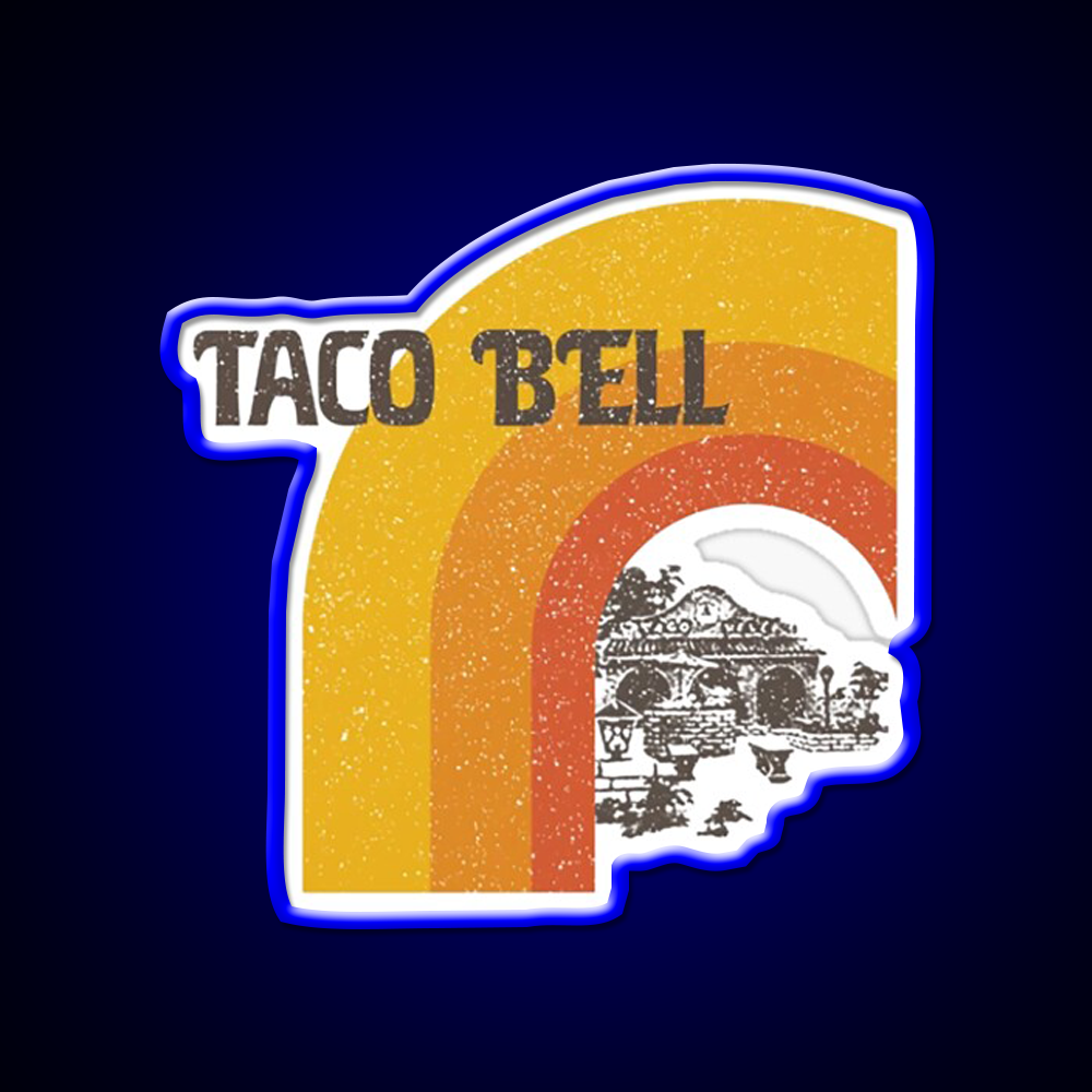 Taco Bell Fast Food Led Neon Sign For Burger Place Wall Art Rgb Color