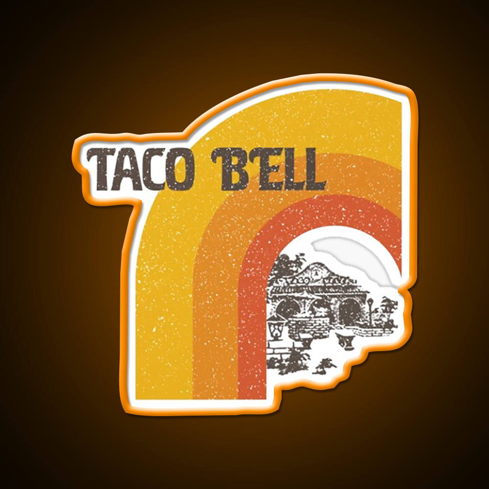 Taco Bell Fast Food Led Neon Sign For Burger Place Wall Art Rgb Color