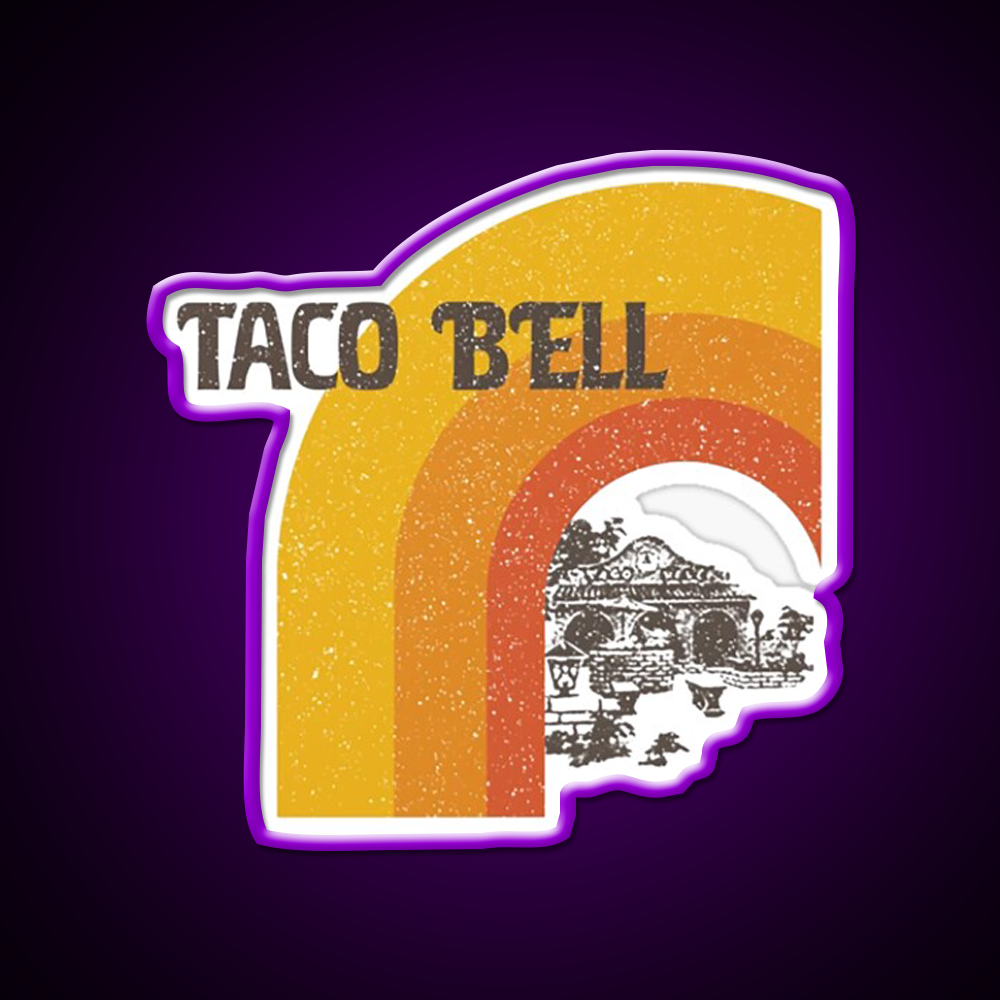 Taco Bell Fast Food Led Neon Sign For Burger Place Wall Art Rgb Color